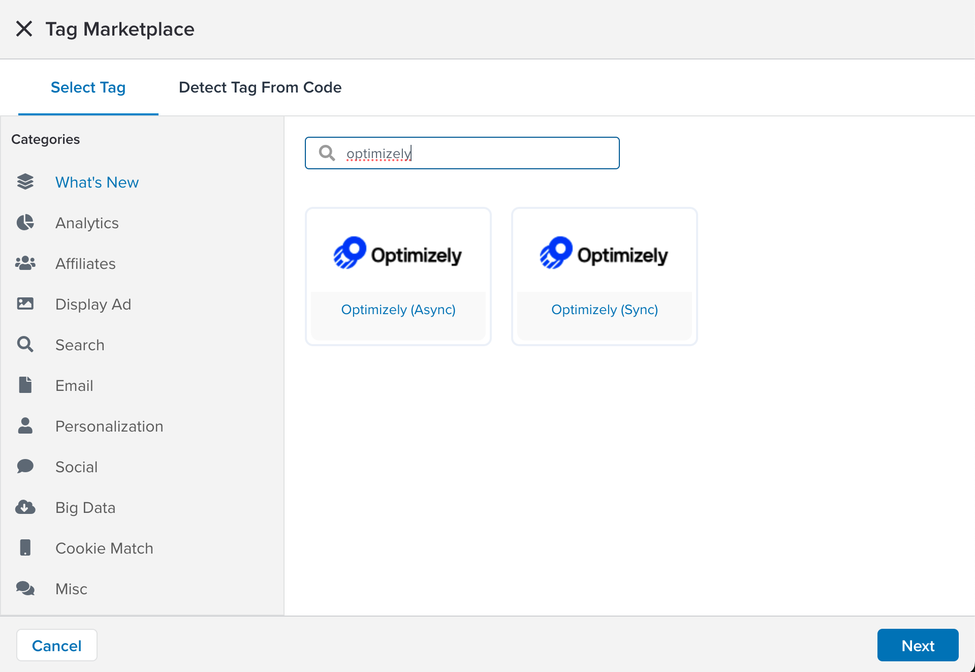 Tag Marketplace Search