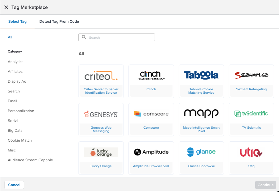 tag marketplace redesign